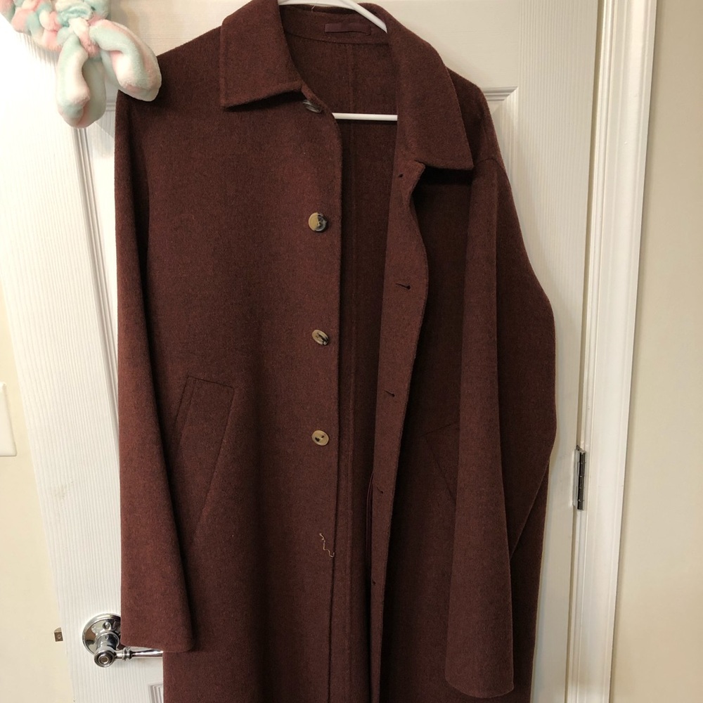 acne studios coat Burgundy